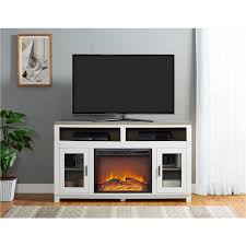 Ameriwood Home Carver White Fireplace
