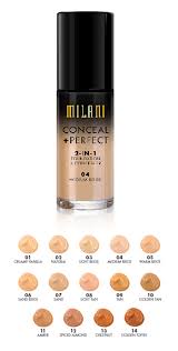Milani 2in1 Foundation And Concealer Shades In 2019 Milani