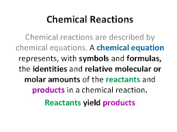 chemical reactions chemical reactions