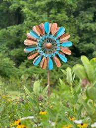 Metallic Leaf Double Sided Wind Spinner