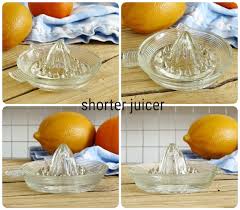 Vintage Glass Lemon Juicer Clear Glass