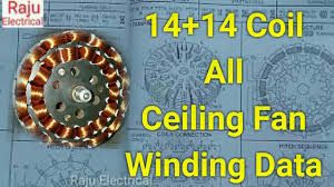 ceiling fan winding data 14 14 coil