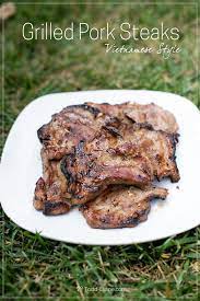 grilled pork steaks recipe with