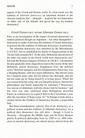the tradition of ancient greek democracy and its importance for the tradition of ancient greek democracy and its importance for modern democracy