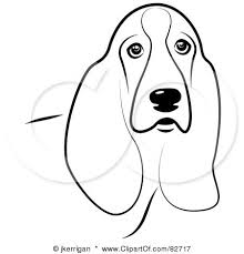 Bring your artwork to life with the texture and depth of a stretched canvas print. Basset Hound Outline Bing Images Basset Hound Puppy Dog Art Dog Drawing