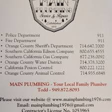 Main Plumbing Garden Grove