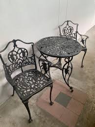 wrought iron garden furniture set