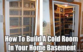 Basement Cold Room Root Cellar