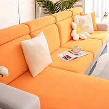 Soft Warm Plush Sofa Covers Solid Color