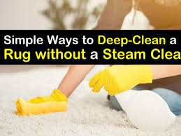 deep clean a rug without a steam cleaner