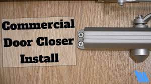how to adjust a commercial door closer