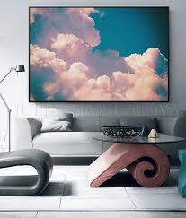 Cloud Wall Art Painting Large Canvas
