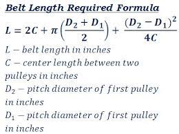 Using an existing belt download article. Pulley Cross Belt Length Calculator