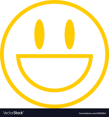 yellow icon smiling face royalty free