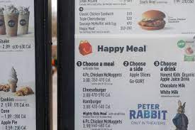 moves cheeseburgers off happy meal menu