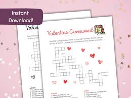 Valentine S Day Crossword Printable