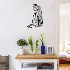 Extra Large Metal Wall Art Cat Home