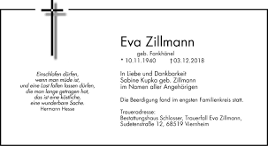 Kurt m zillmann, pt, is a physical therapy specialist in westlake, ohio. Traueranzeigen Von Eva Zillmann Trauerportal Ihrer Tageszeitung