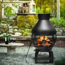 Patio Wood Burning Fire Pit Fireplace