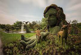 Festival Of Colorful Plant Sculptures