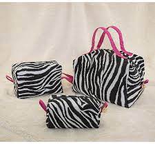 zebra makeup bags set of 3 i press