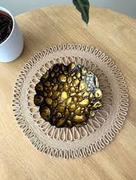 Decorative Gold Bowl Glass Resin Bowl