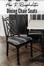 how to reupholster dining chair seats