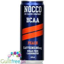 nocco bcaa peach sugar free energy