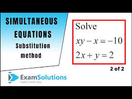 Simultaneous Equations How To Solve