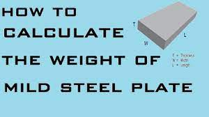 to calculate weight of mild steel plate