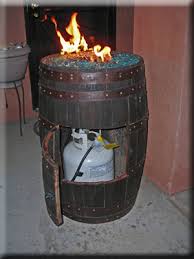 wine barrel into a safe outdoor firepit