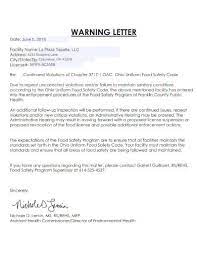 sle safety warning letter templates