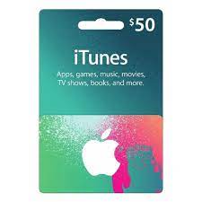 itunes 50 gift card