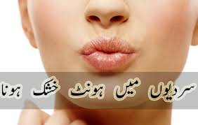 protect your lips in winter in urdu
