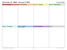 Just free download 2021 weekly calendar schedules, open it in ms word, libreoffice, open office, google doc, etc. Weekly Calendars 2021 For Word 12 Free Printable Templates
