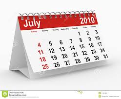 2010 Year Calendar July Stock Illustration Illustration Of