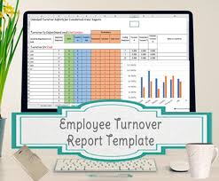 This microsoft excel spreadsheet template is compatible with google sheets. Turnover Analysis Report Excel Template Employee Turnover Etsy