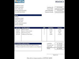 Get How To Create A Simple Invoice In Excel Images