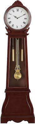 Planning to move your grandfather clock to a new location? Amazon Com Coaster Home Furnishings Grandfather Clock With Chime Brown Red Home Kitchen