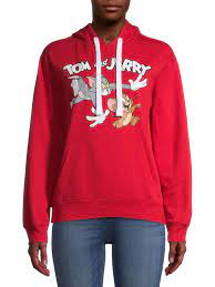 Tom and Jerry Juniors Chase Graphic Hoodie - Walmart.com