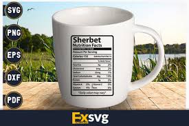 sherbet nutrition facts graphic by