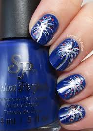 fourth of july nail art ideas with