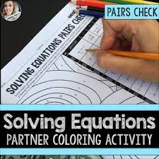 Activity Equations Teaching Math