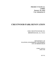 Crestwood Park Renovation Birmingham
