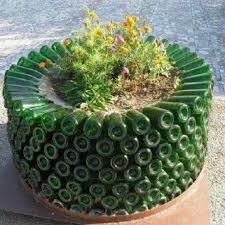 ten large garden planters made with