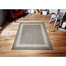 greek key flat weave rug grey rugs
