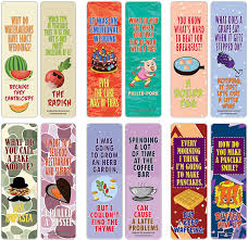 Hilarious puns which will actually make you laugh, this selection has been hand picked from various pun categories to create the funniest list. Amazon Com Creanoso Food Puns Funny Jokes Bookmarks 30 Pack Six Assorted Quality Bookmarker Cards Set Premium Gift Token Giveaways For Boys Girls Men Women Adults Cool Book Page