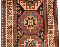 antique caucasian kazak rug with