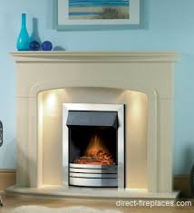 Barcelona Marble Fireplace Package With