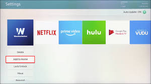 add apps to the home screen on a samsung tv
